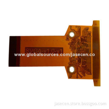 Single-sided flex PCB with plating gold surface finish